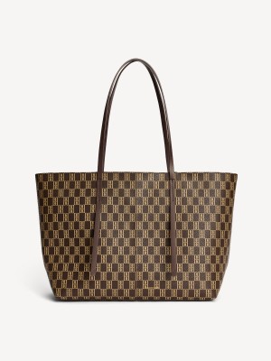 By Malene Birger Abigail Monogram Tote Väskor Shale | SE_BB72796