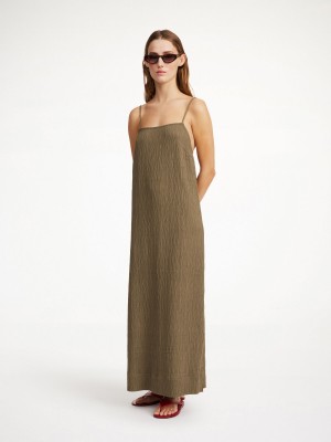 By Malene Birger Almeena Maxi Klänning Shitake | SE_BB30440