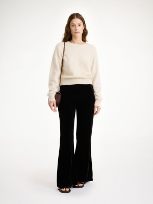 By Malene Birger Amores High-waisted Långbyxor Svarta | SE_BB88597