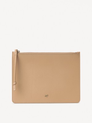 By Malene Birger Aya Leather Purse Väskor Sand | SE_BB46050