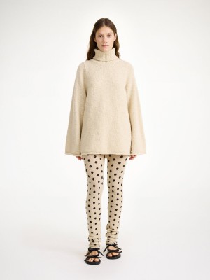 By Malene Birger Breele Wool Leggings Stickat Blommiga | SE_BB68859