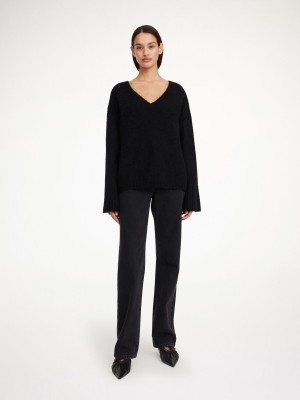 By Malene Birger Cimone Sweater Stickat Svarta | SE_BB60482