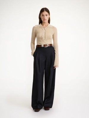 By Malene Birger Cymbaria High-waist Långbyxor Svarta | SE_BB10523