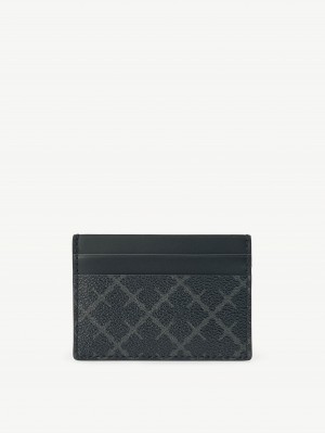 By Malene Birger Elia Printed Cardholder Plånböcker & Korthållare Charcoal | SE_BB43685