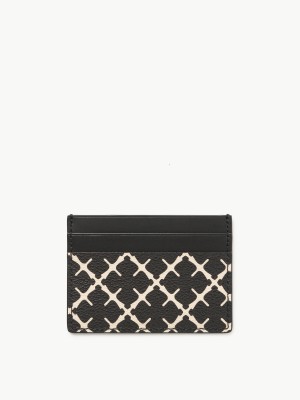 By Malene Birger Elia Printed Cardholder Plånböcker & Korthållare Svarta | SE_BB57613