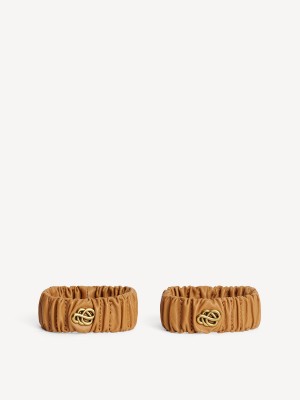 By Malene Birger Evelo Leather Wrist Bands Andra Tillbehör Raw Sugar | SE_BB78675