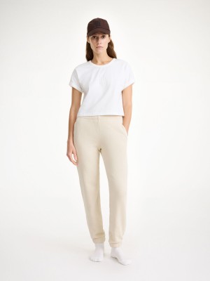 By Malene Birger Hali Organic Cotton Sweatpants Fritidskläder Oyster Gray | SE_BB95526