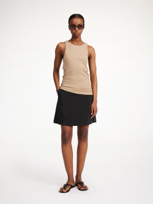 By Malene Birger Isabele Mini Kjolar Svarta | SE_BB11234