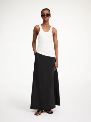 By Malene Birger Isoldas Maxi Kjolar Svarta | SE_BB95258