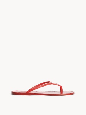 By Malene Birger Ladina Leather Sandals Skor Röda | SE_BB88473