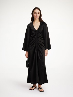 By Malene Birger Lavende Maxi Klänning Svarta | SE_BB90450