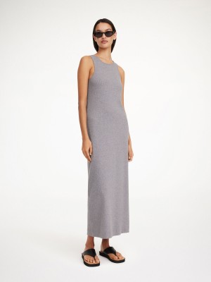 By Malene Birger Lovelo Maxi Klänning Grå | SE_BB28756