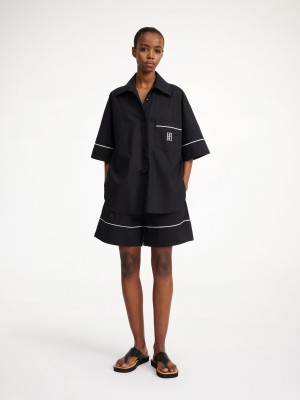 By Malene Birger Mallias Organic Cotton Shirt Blast Svarta | SE_BB40330