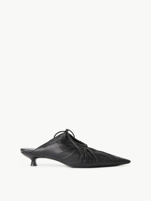 By Malene Birger Masey Leather Mules Skor Svarta | SE_BB13473