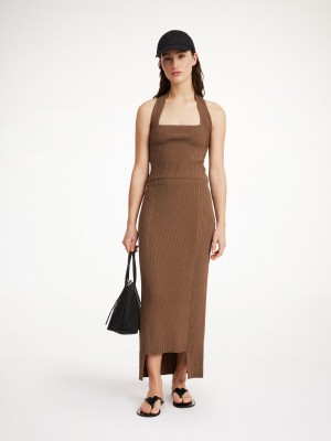 By Malene Birger Merine Maxi Kjolar Shitake | SE_BB40836