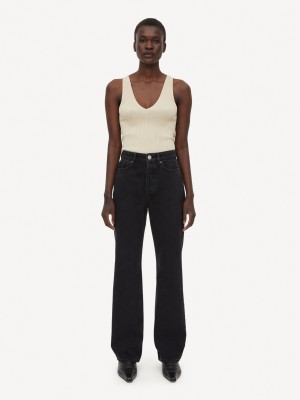 By Malene Birger Miliumlo Organic Cotton Jeans Svarta | SE_BB82340