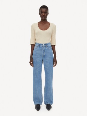 By Malene Birger Miliumlo Organic Cotton Långbyxor Blå | SE_BB63705