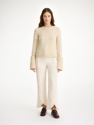 By Malene Birger Nadihas High-waist Långbyxor Vita | SE_BB77743