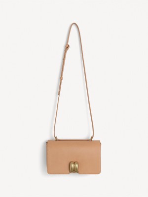 By Malene Birger Noval Leather Shoulder Väskor Tan | SE_BB60641