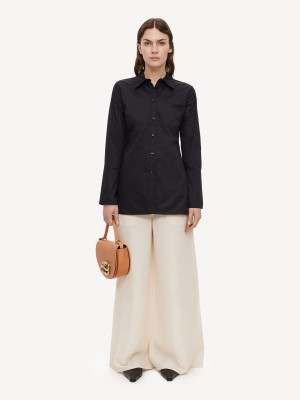 By Malene Birger Padano Organic Cotton Skjorta Svarta | SE_BB50592