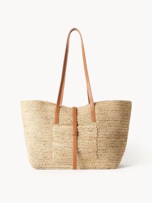 By Malene Birger Palla Straw Tote Väskor Ljus | SE_BB16489