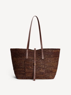 By Malene Birger Palla Straw Tote Väskor Bison | SE_BB70656