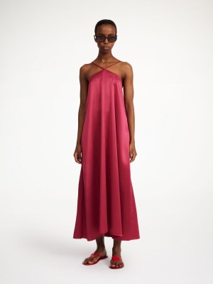 By Malene Birger Reganne Maxi Klänning Wild berries | SE_BB98568