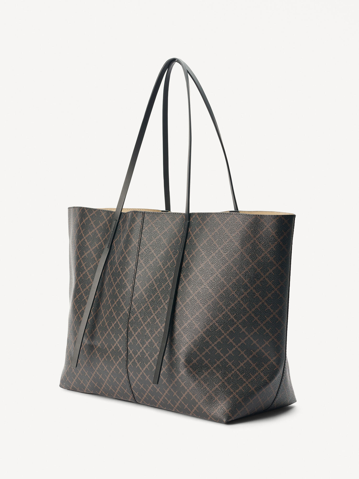 By Malene Birger Abi Printed Tote Väskor Mörk | SE_BB55117