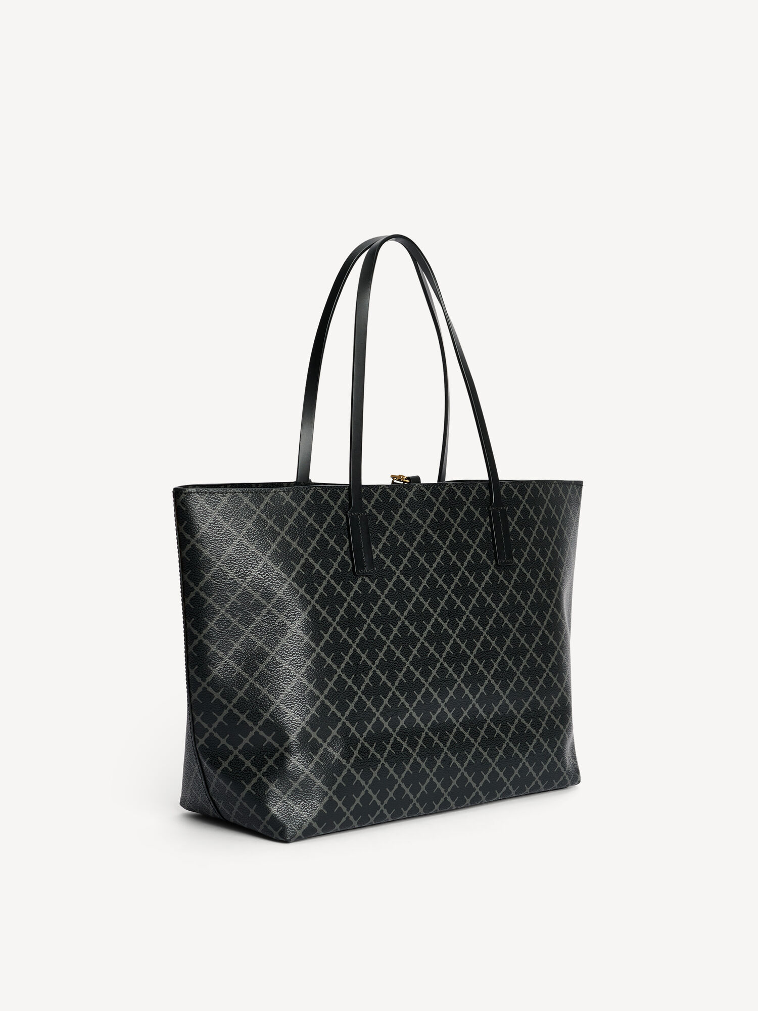 By Malene Birger Abigail Printed Tote Väskor Charcoal | SE_BB50839