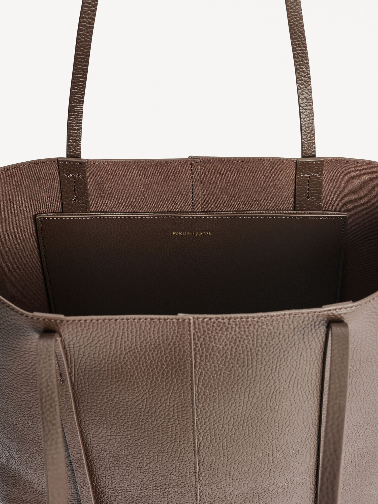 By Malene Birger Abilso Leather Tote Väskor Kaffe | SE_BB29571