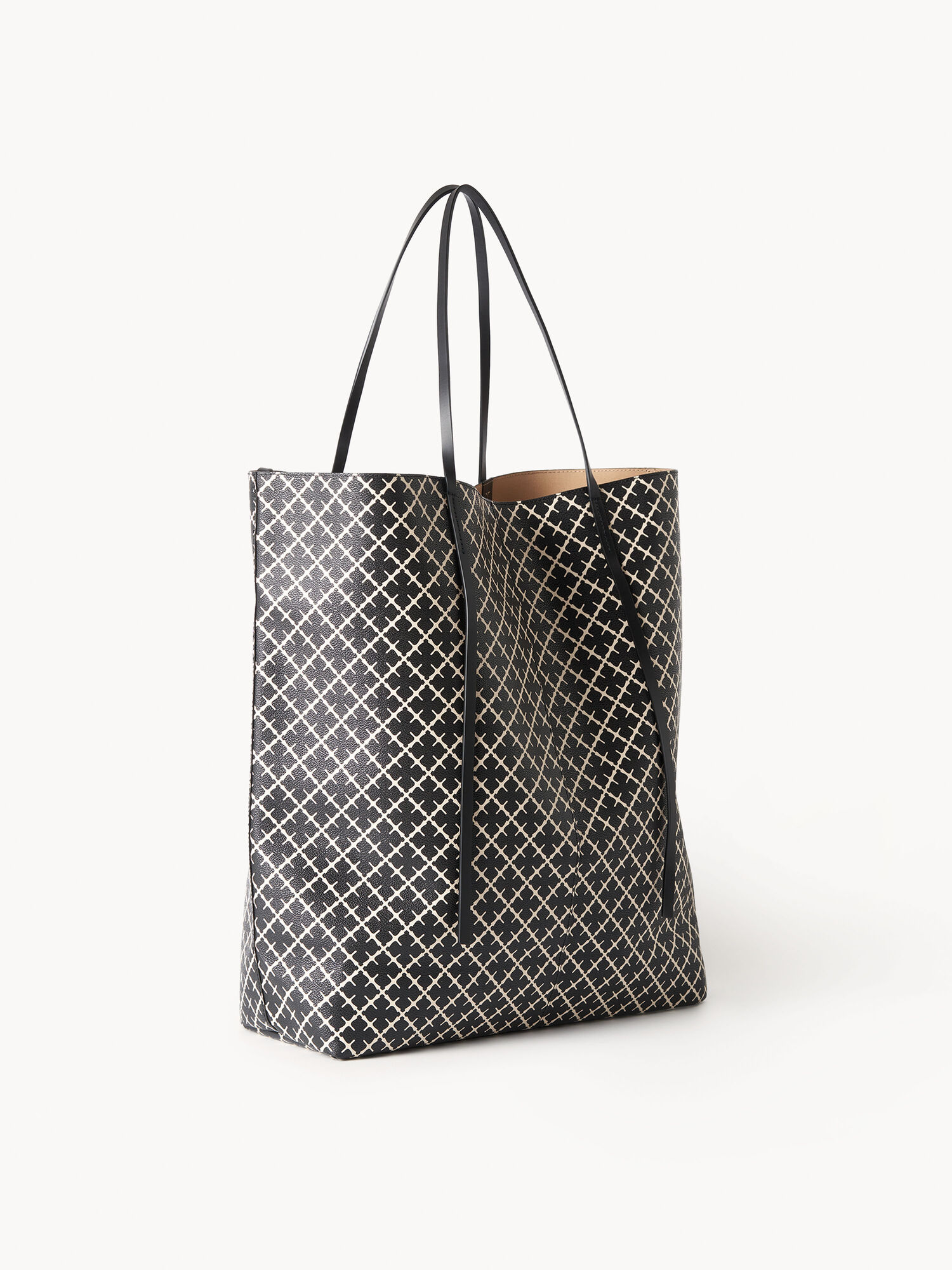 By Malene Birger Abrille Printed Tote Väskor Svarta | SE_BB64242