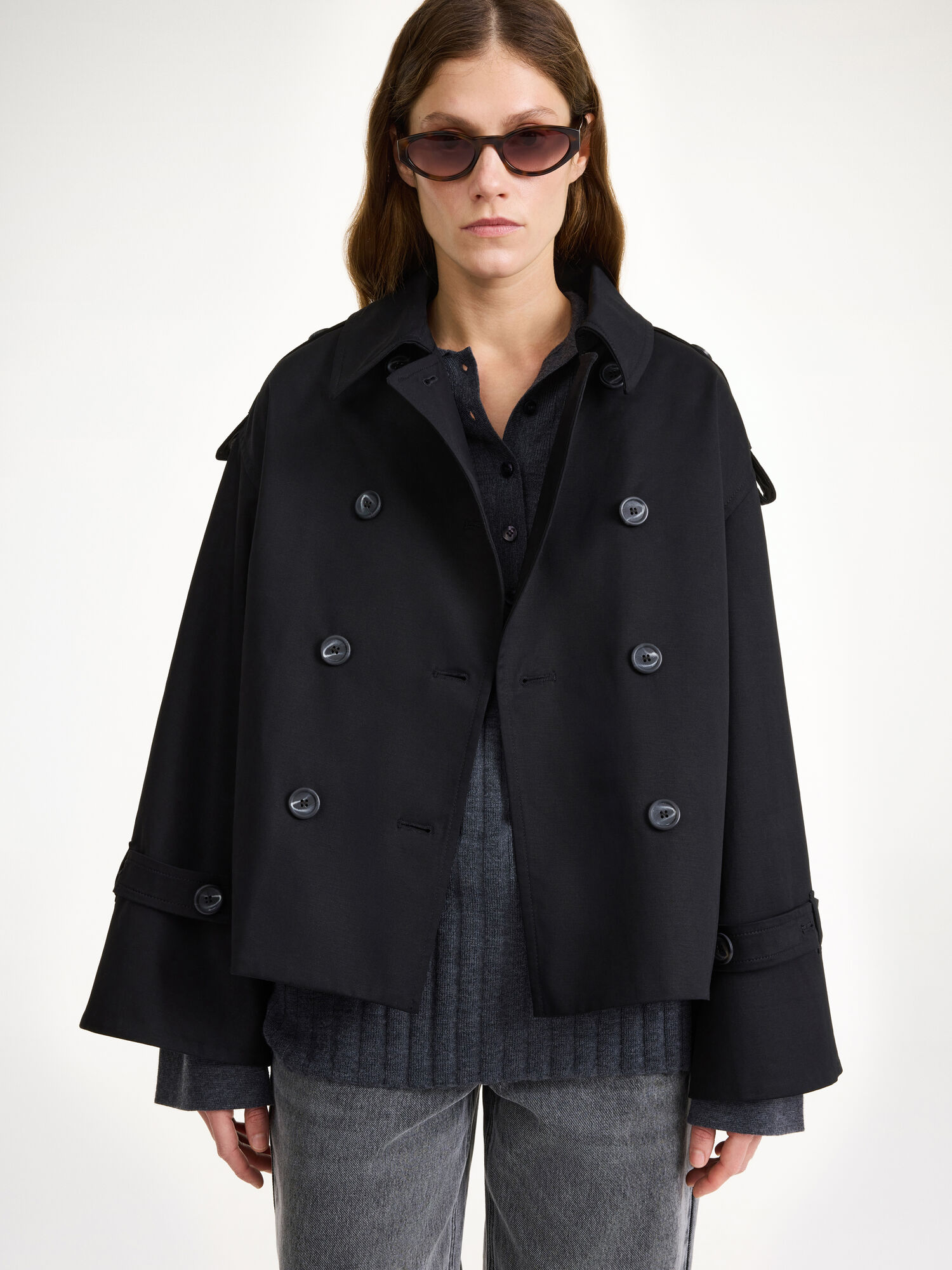 By Malene Birger Alisandra Trench Jackor Svarta | SE_BB10113