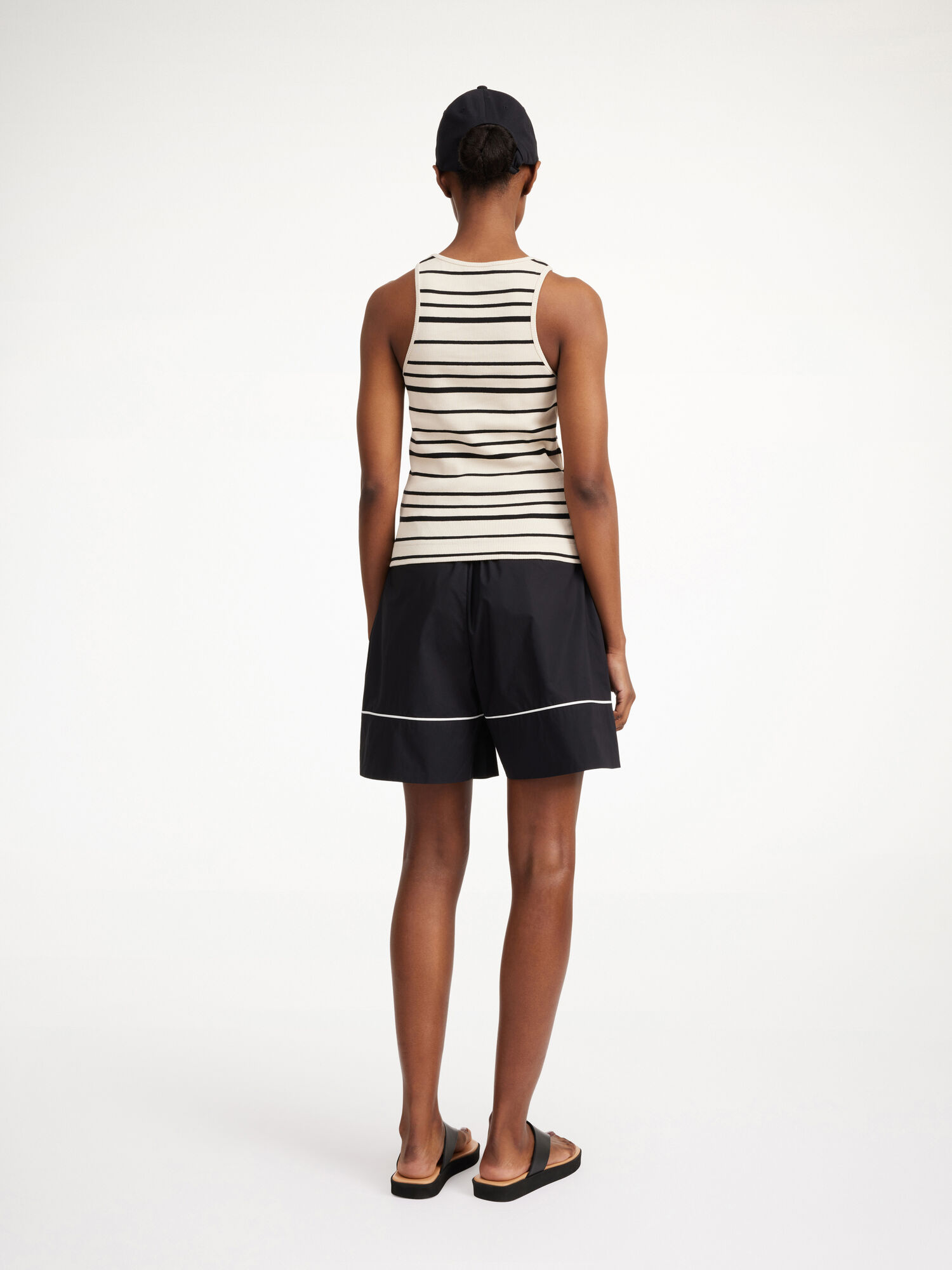 By Malene Birger Amanias Tank Blast Svarta Randig | SE_BB30569