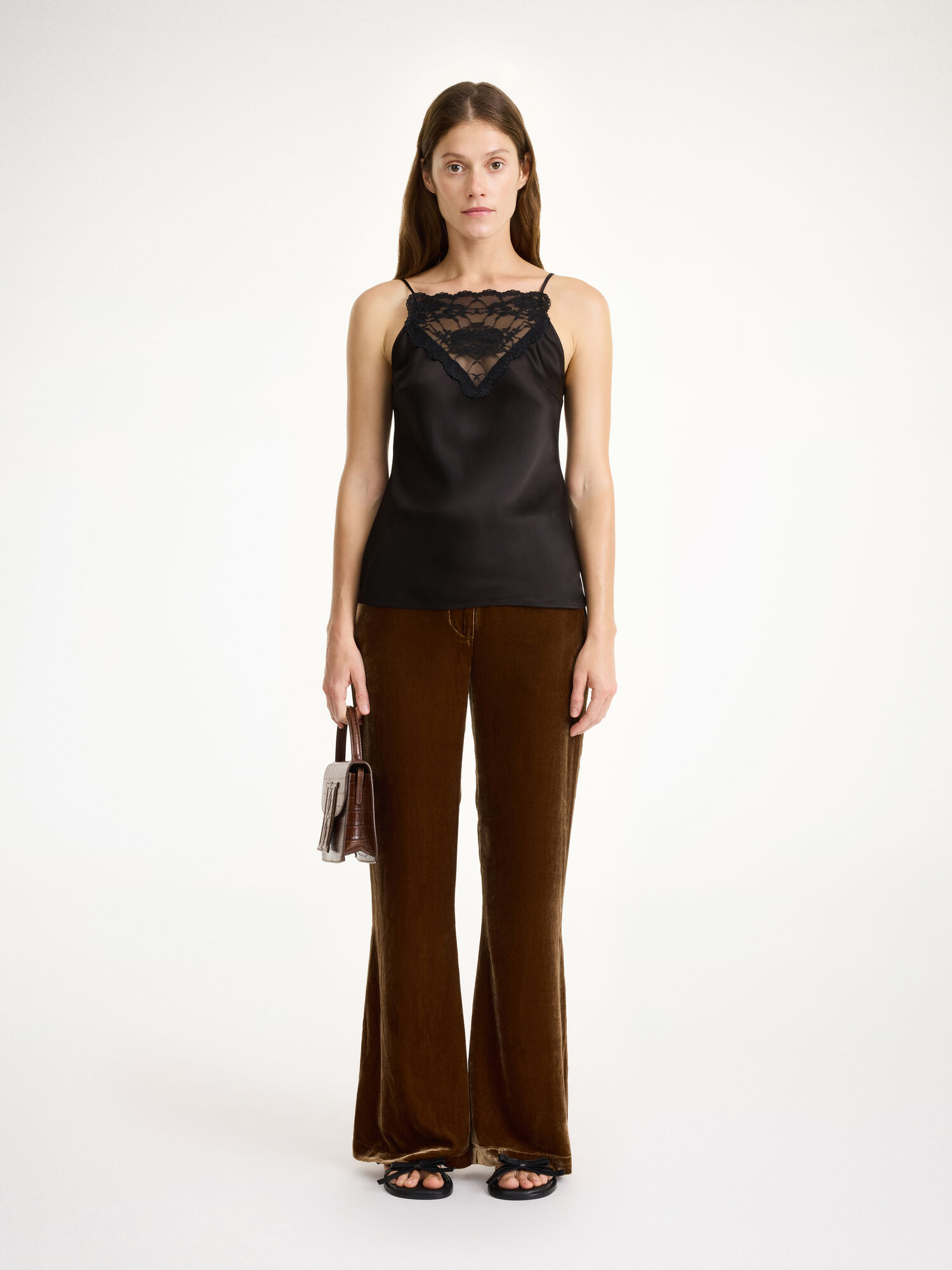 By Malene Birger Amores High-waisted Långbyxor Bison | SE_BB56634