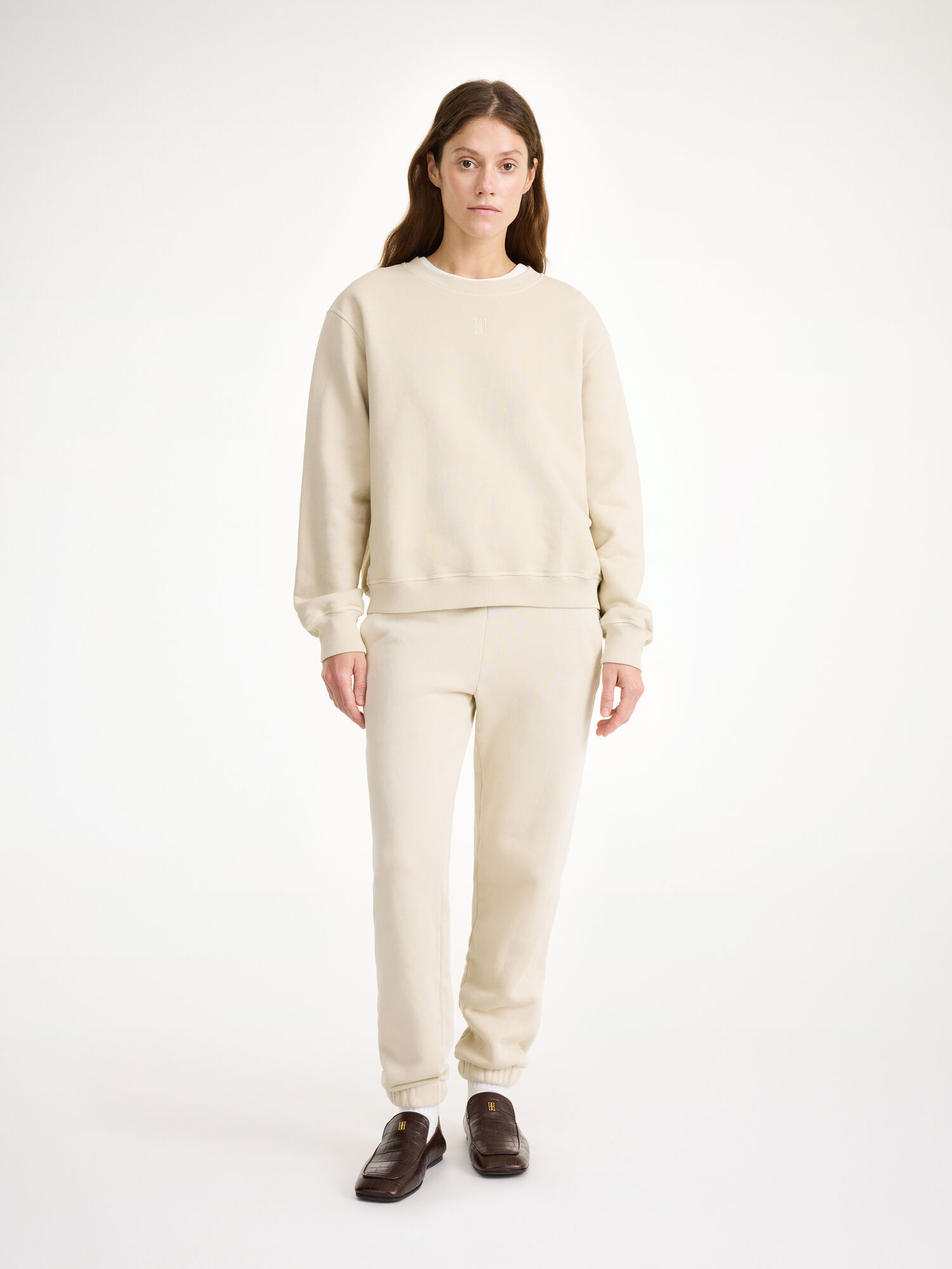 By Malene Birger Apalia Organic Cotton Sweatshirt Fritidskläder Oyster Gray | SE_BB35821