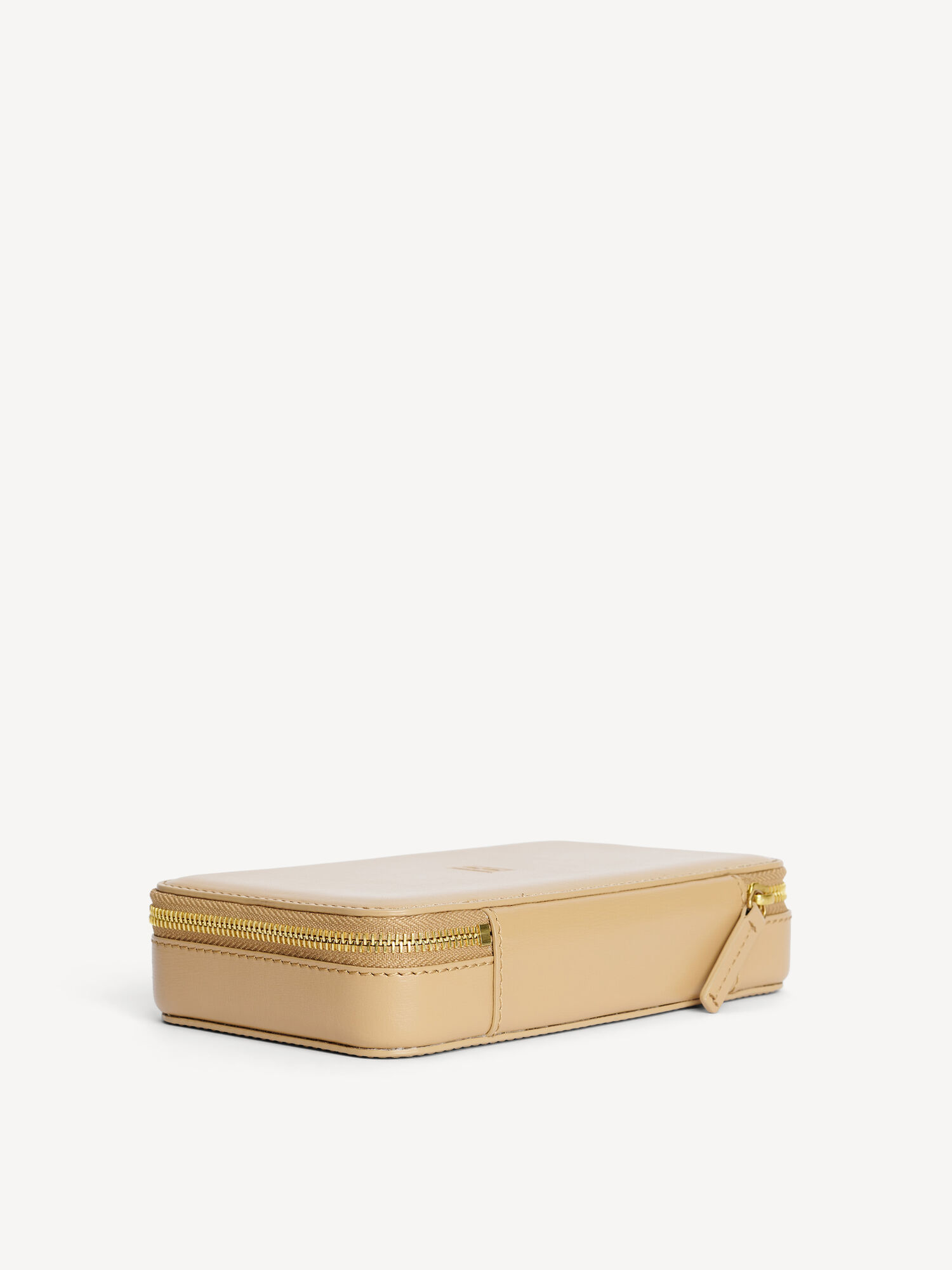 By Malene Birger Aya Cher Leather Jewellery Case Skönhetsväskor Sand | SE_BB43259