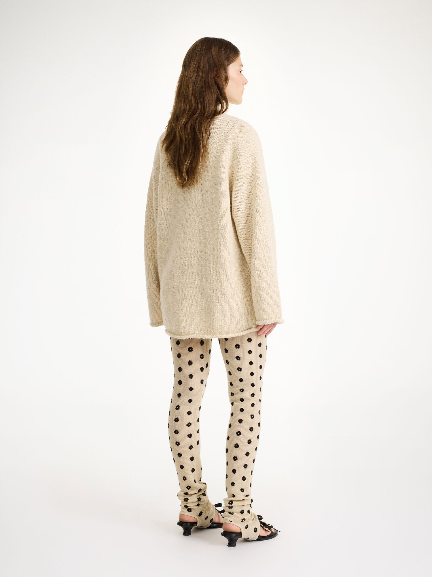 By Malene Birger Breele Wool Leggings Stickat Blommiga | SE_BB68859