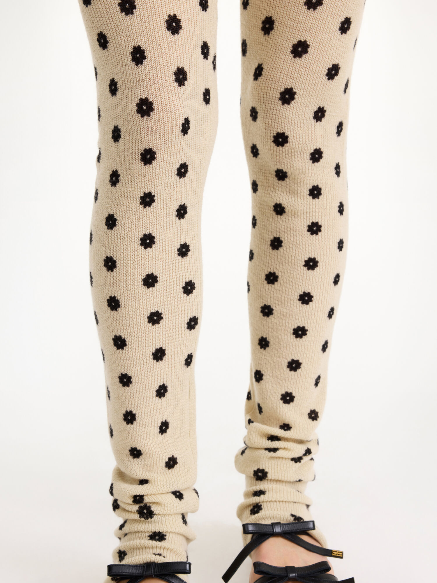 By Malene Birger Breele Wool Leggings Stickat Blommiga | SE_BB68859