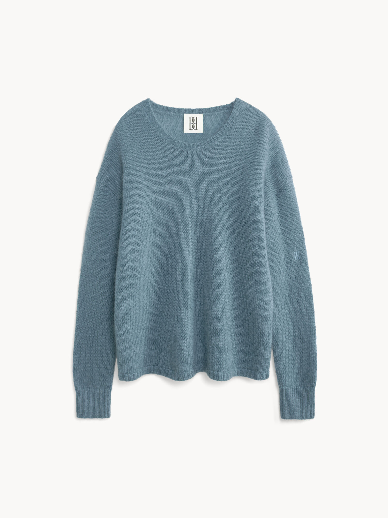 By Malene Birger Briella Mohair-blend Sweater Stickat Cool Water | SE_BB27257