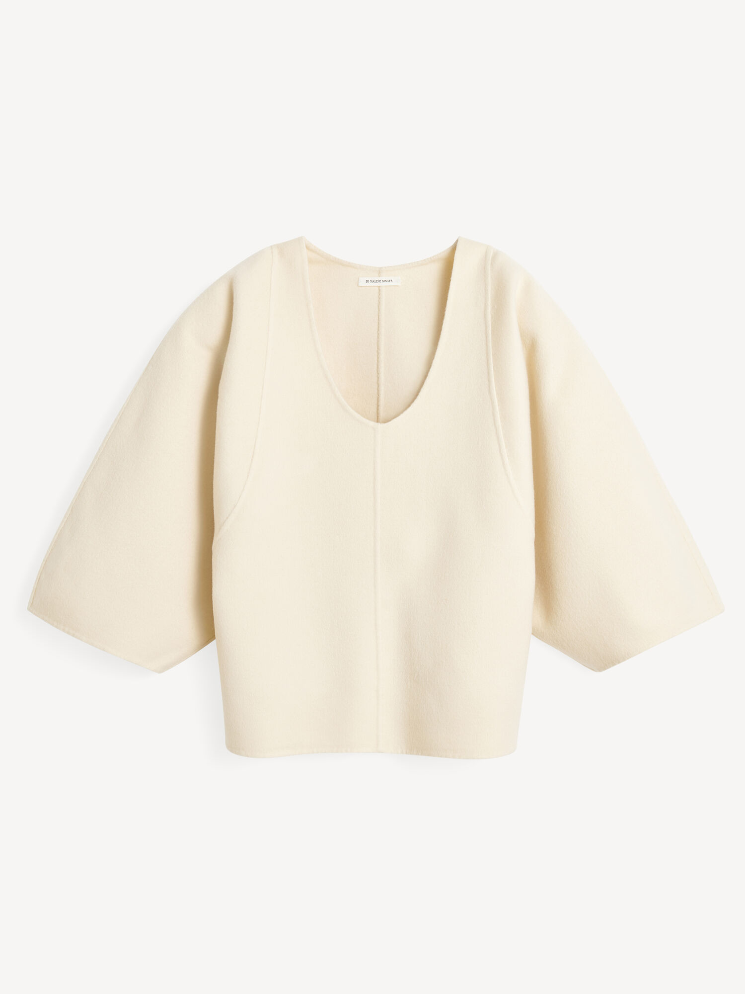 By Malene Birger Calya Wool Blouse Skjorta Pearl | SE_BB81739