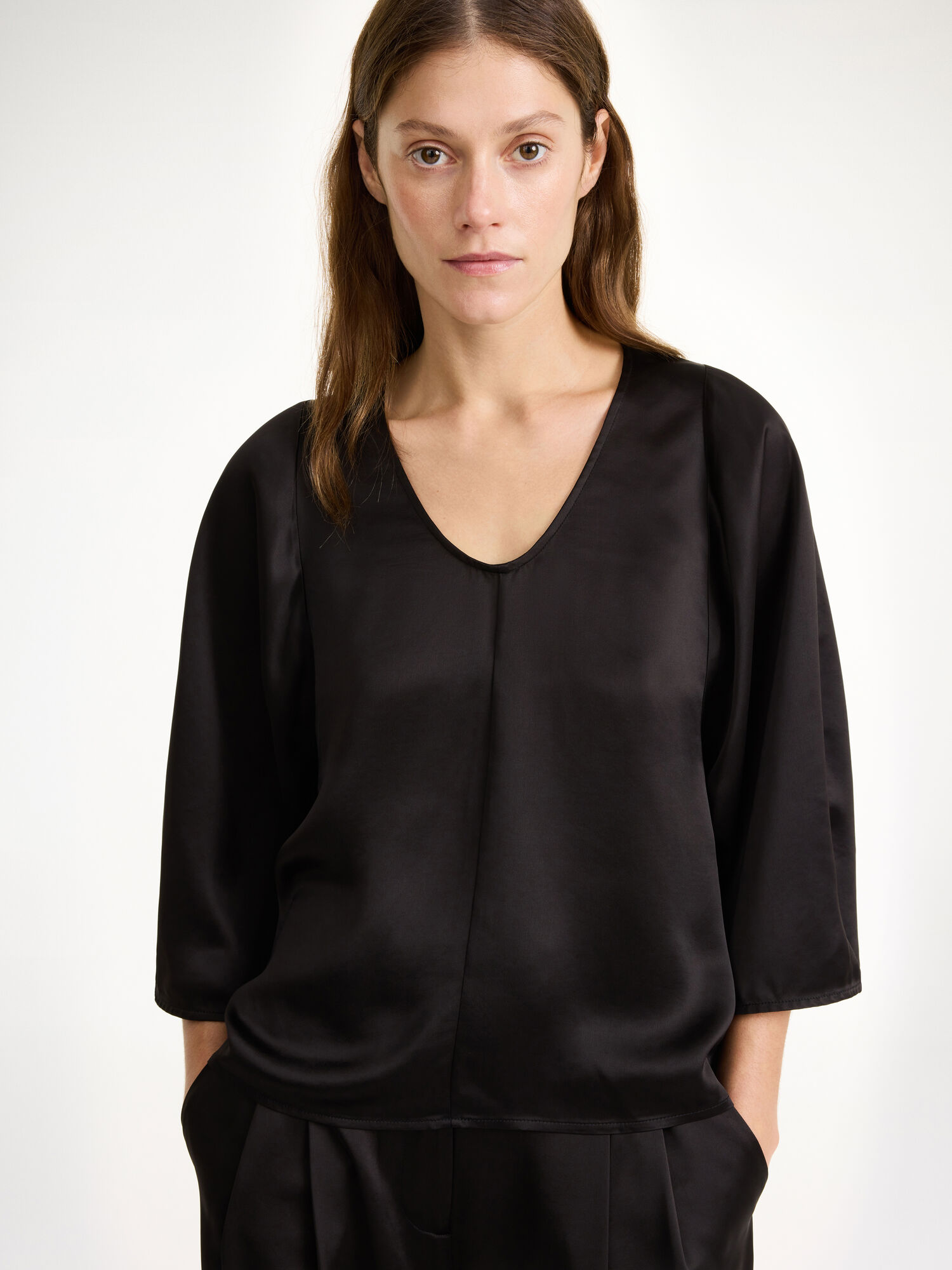 By Malene Birger Calyas Blouse Skjorta Svarta | SE_BB47106