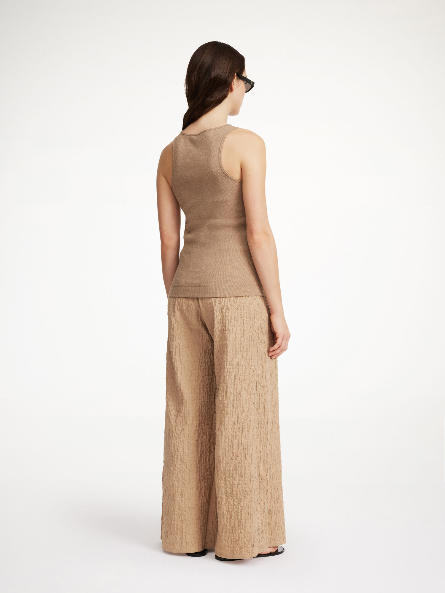 By Malene Birger Campine Wide-leg Långbyxor Tannin | SE_BB54618