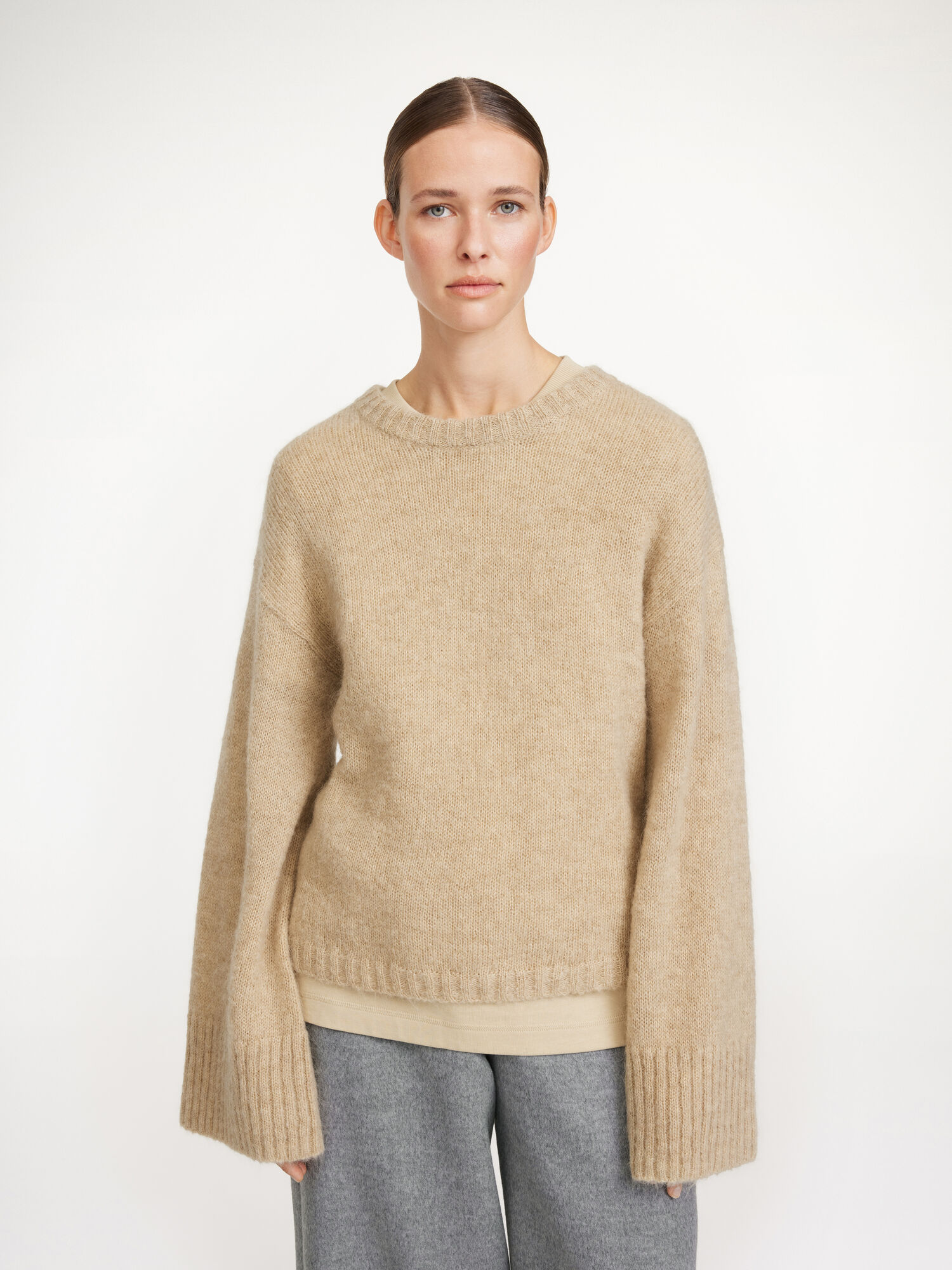 By Malene Birger Cierra Sweater Stickat Beige | SE_BB61943