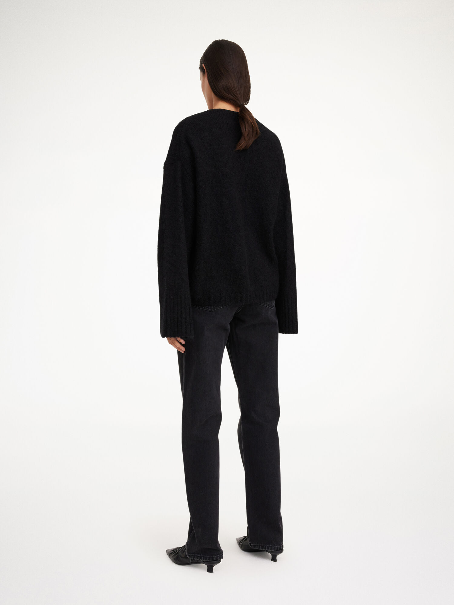 By Malene Birger Cimone Sweater Stickat Svarta | SE_BB60482