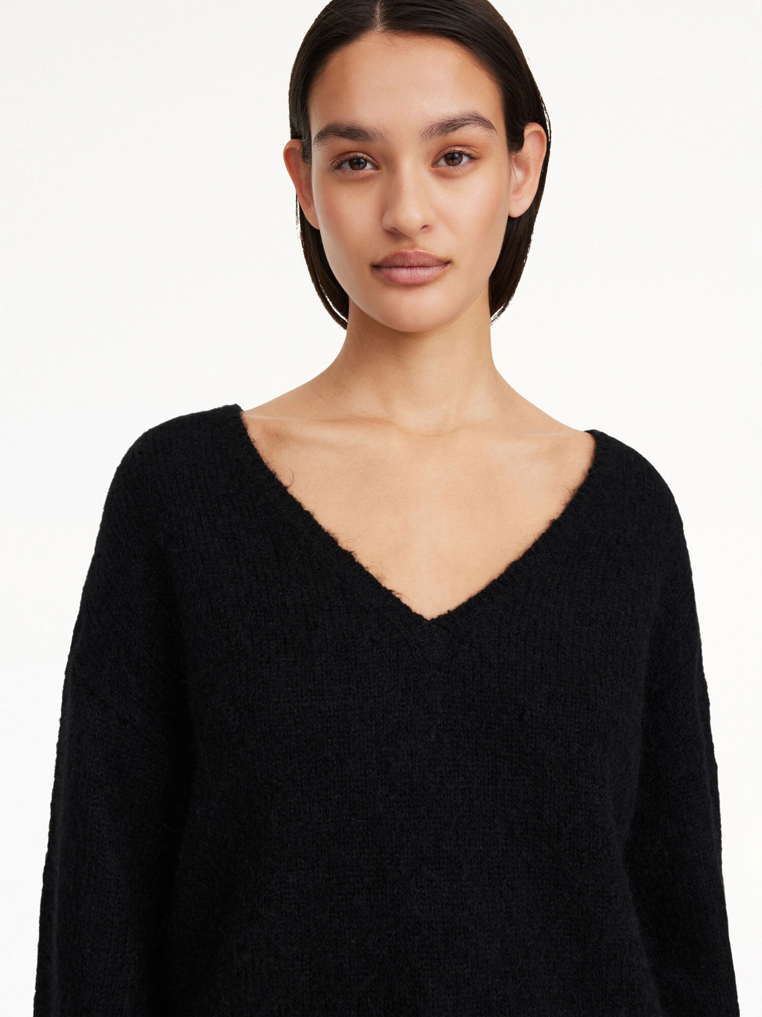 By Malene Birger Cimone Sweater Stickat Svarta | SE_BB60482