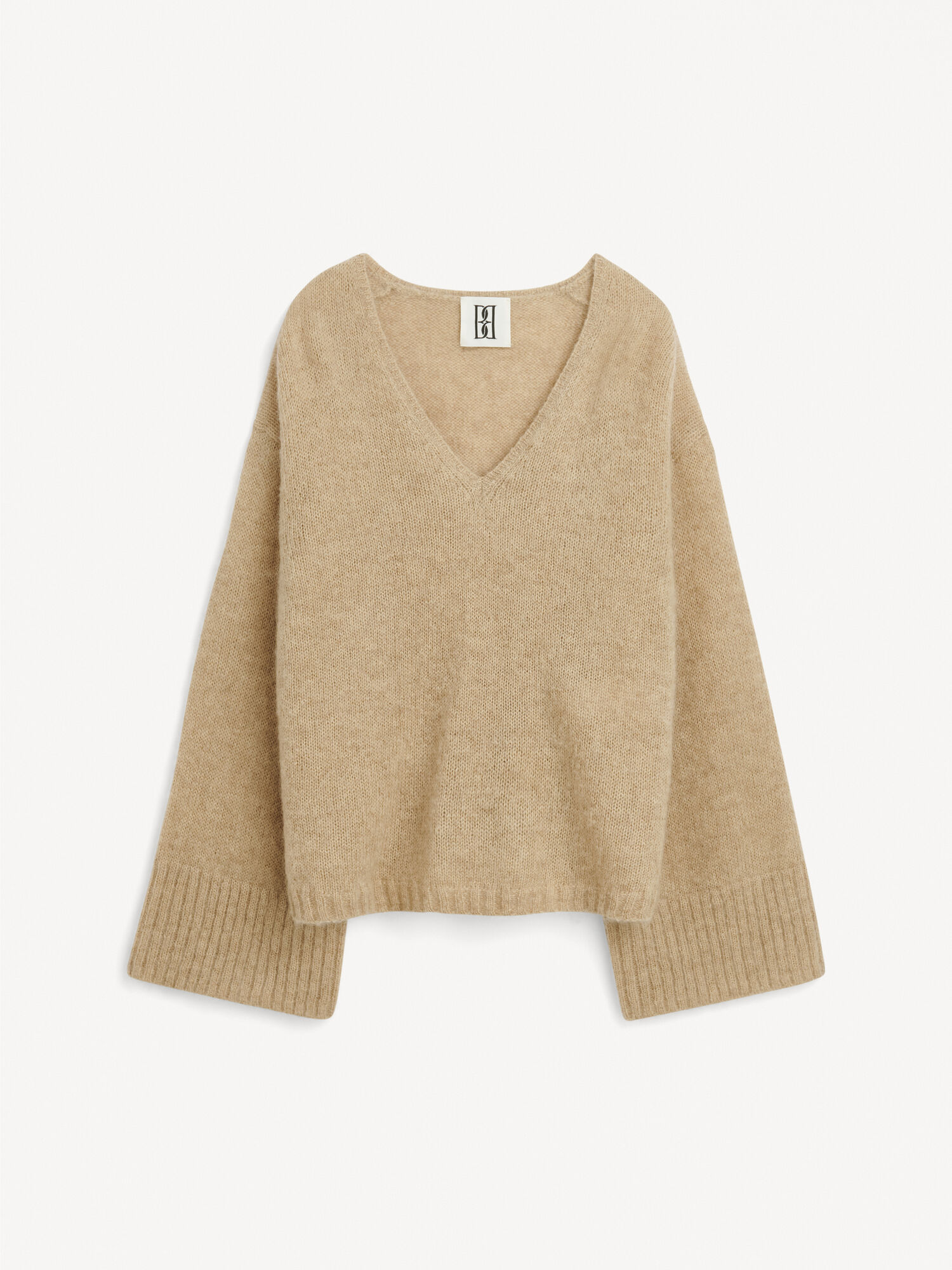 By Malene Birger Cimone Sweater Stickat Beige | SE_BB68000