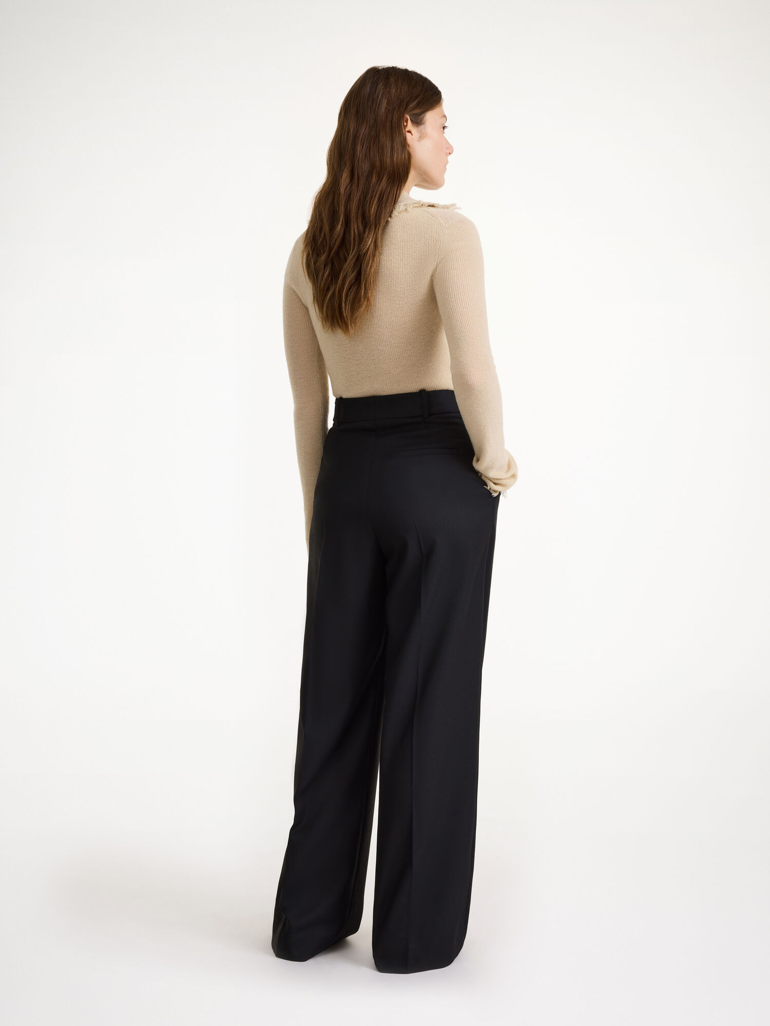 By Malene Birger Cymbaria High-waist Långbyxor Svarta | SE_BB10523