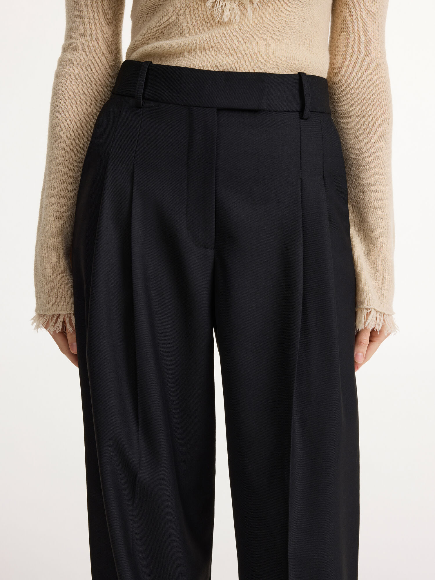 By Malene Birger Cymbaria High-waist Långbyxor Svarta | SE_BB10523