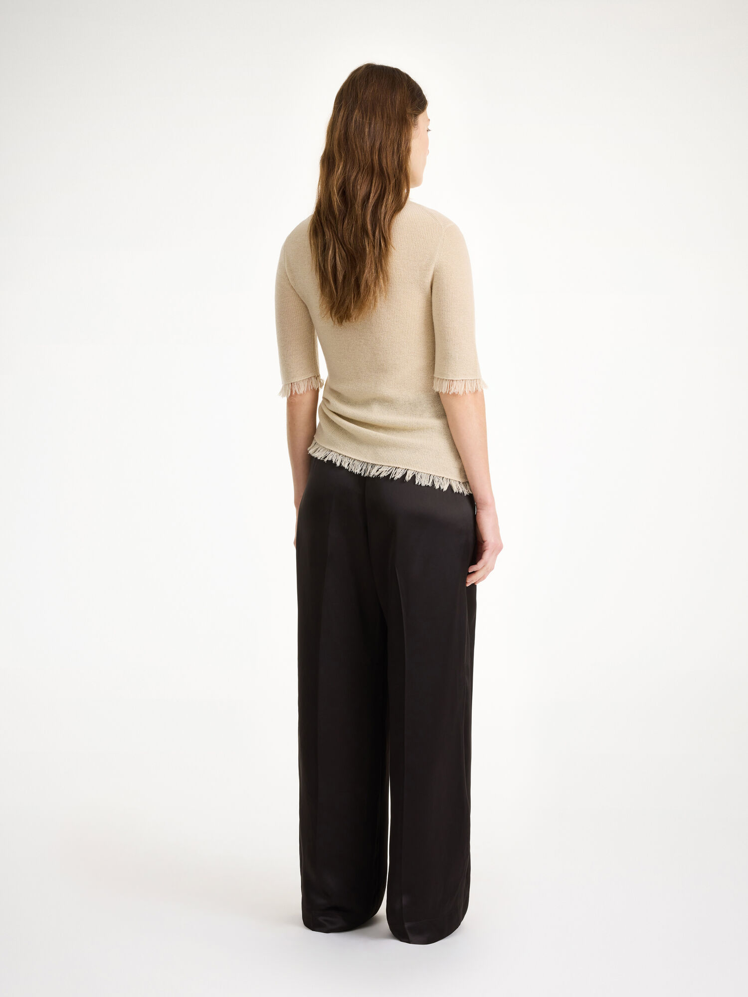 By Malene Birger Cymbaria High-waisted Långbyxor Svarta | SE_BB51253