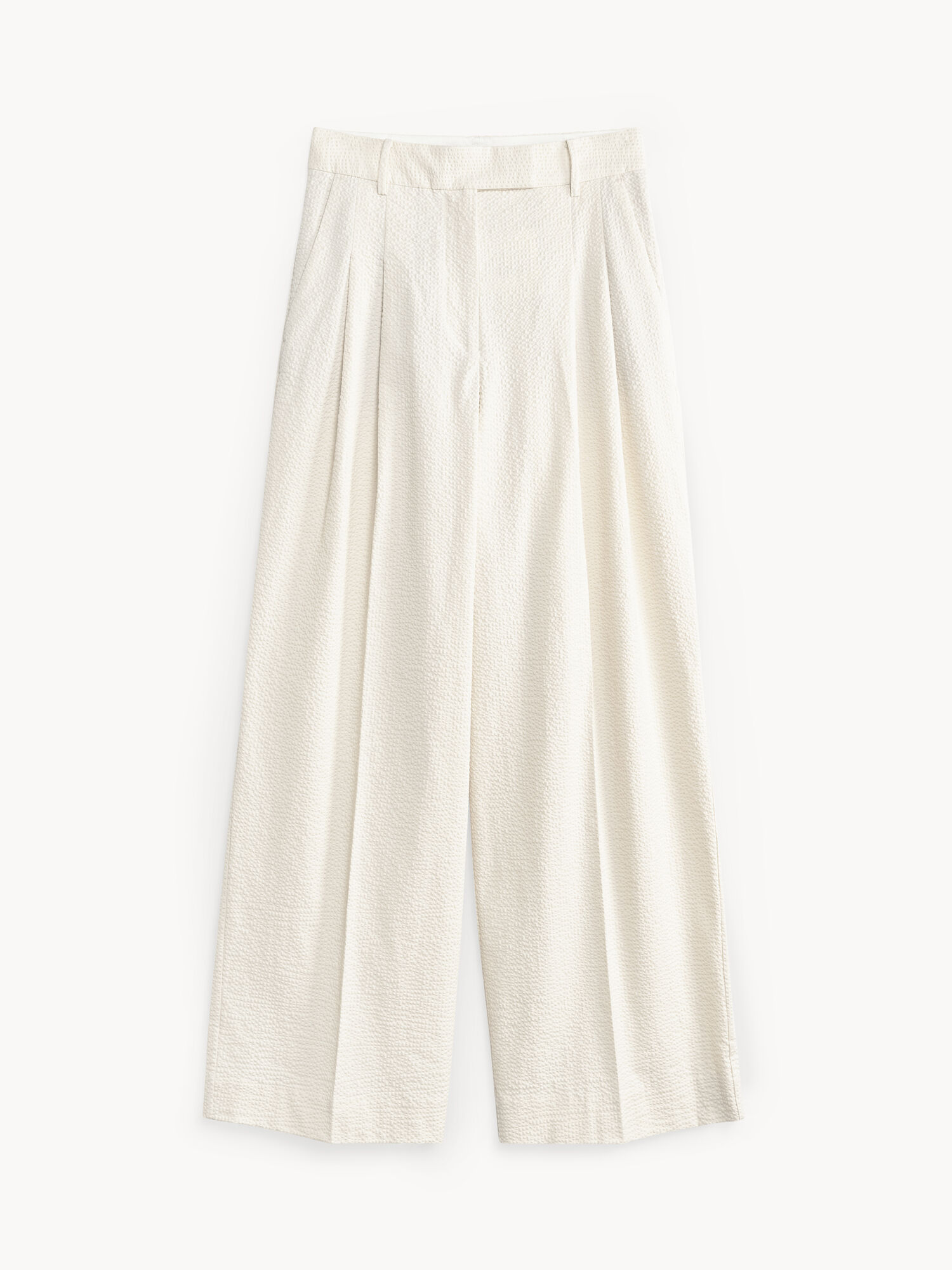 By Malene Birger Cymbaria High-waisted Långbyxor Vita | SE_BB72521